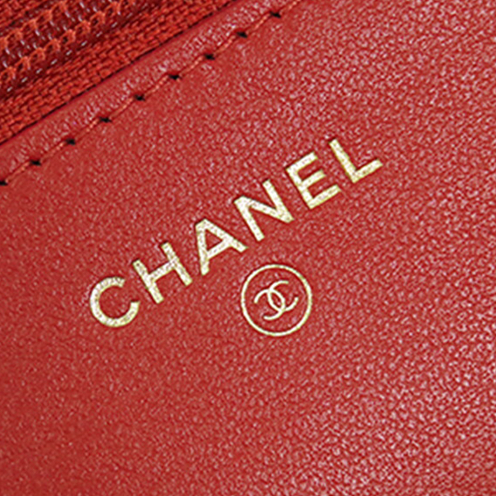 Pre-Loved Chanel Quilted Tweed Reissue 2.55 Wallet On Chain - Picture 6 of 12